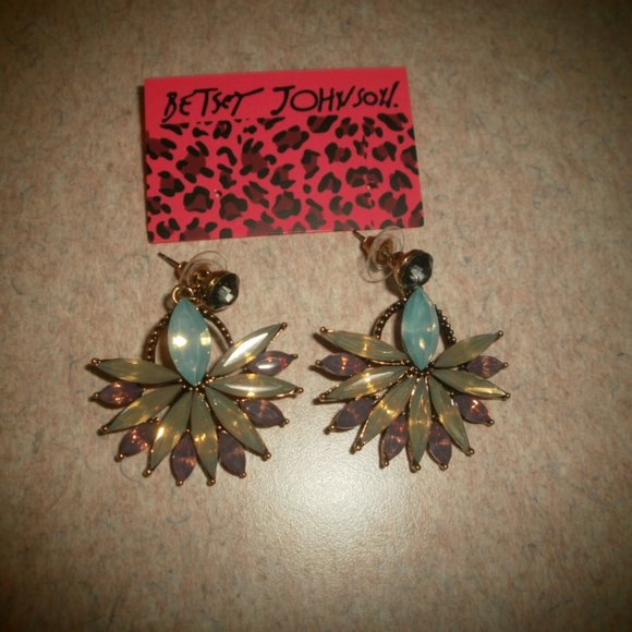Betsey Johnson Jewelry - Betsy Johnson Earrings Floral  for pierced ears